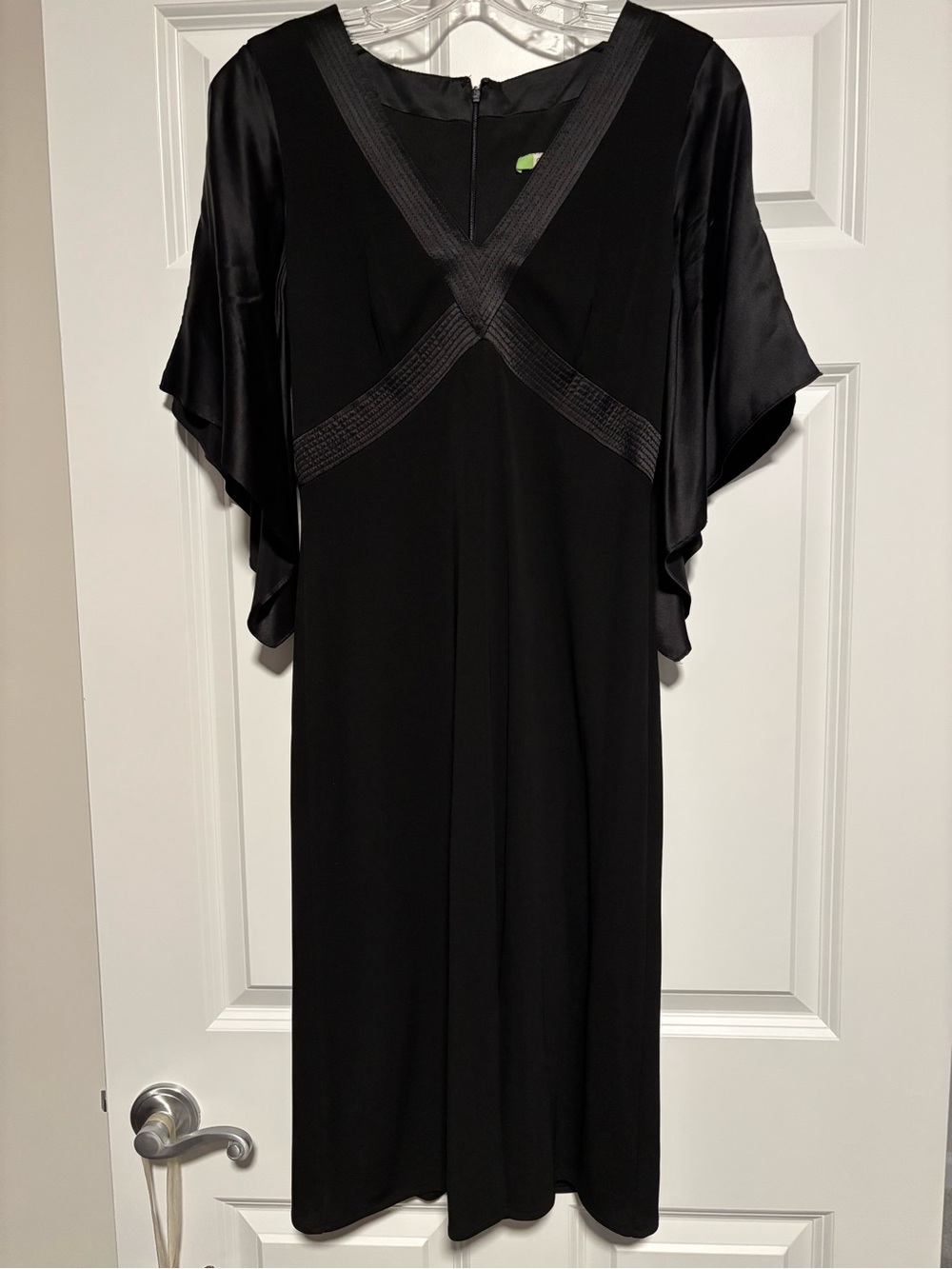 Classic Black Mini Dress with Flutter Sleeves
